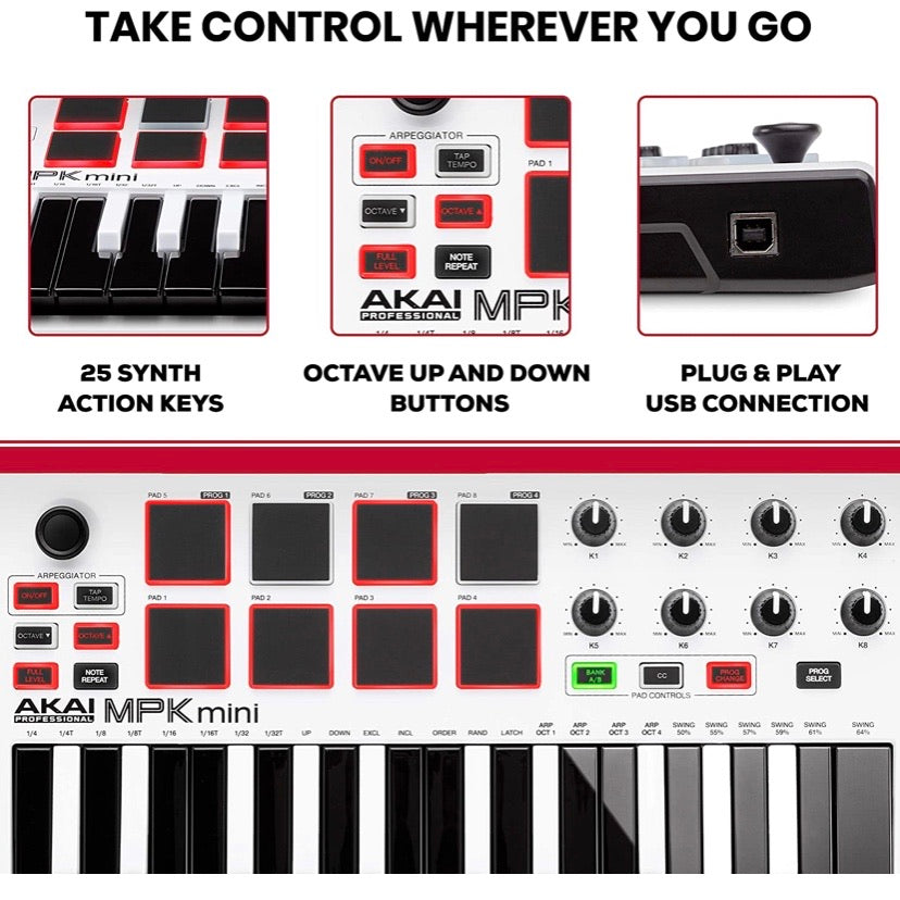 Akai Pro MPK Mini mkII Special Edition - red