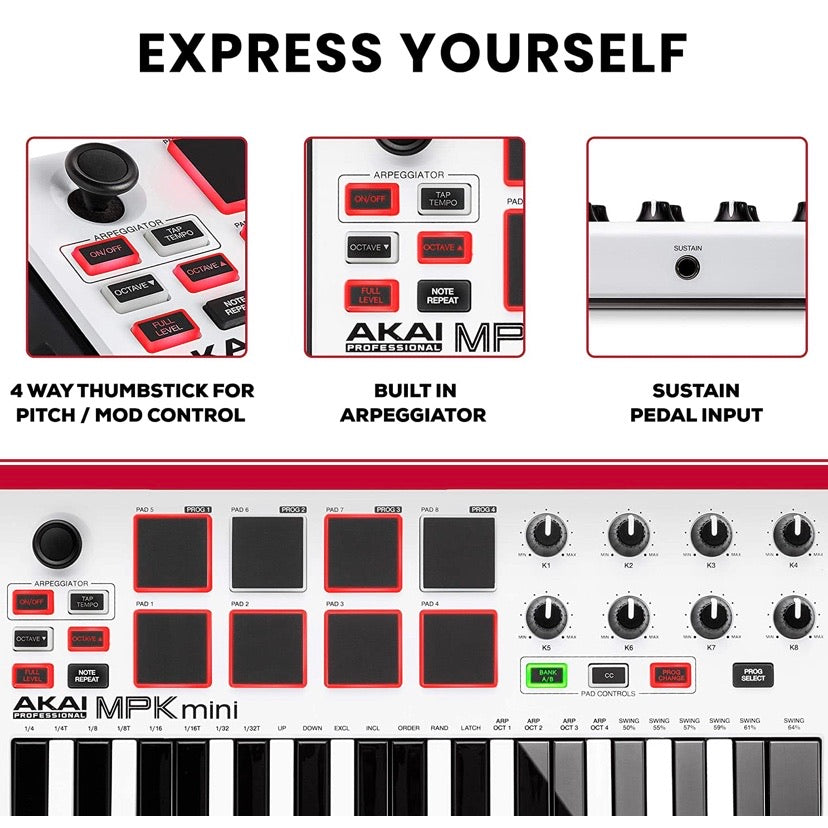 Akai Pro MPK Mini mkII Special Edition - red